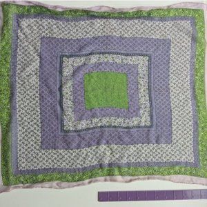 Vintage Floral And Square‎ design with sheer silk like material